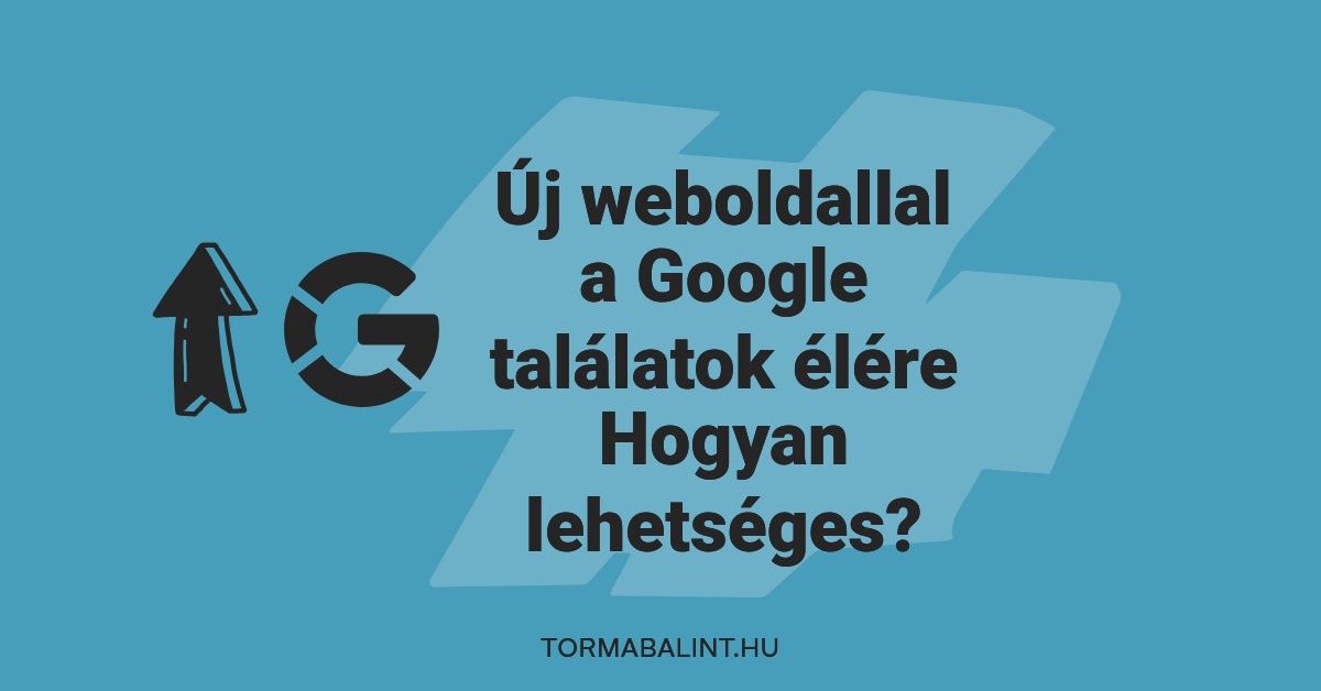 Új weboldallal a Google találatok élére – Hogyan lehetséges?